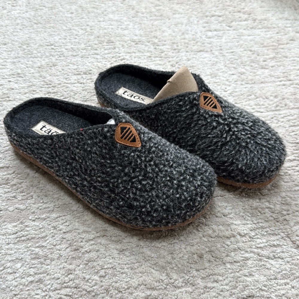 NEW Taos My Sweet Wool -Charcoal Woollery Clog Slipper - Women's 40 Medium